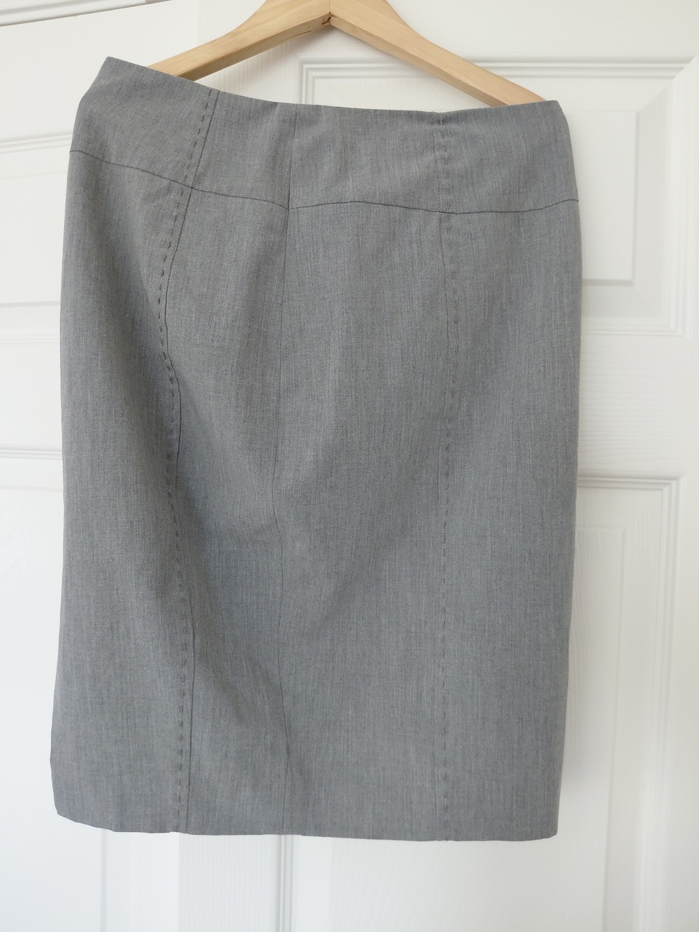 bebe Light Gray Pencil Skirt